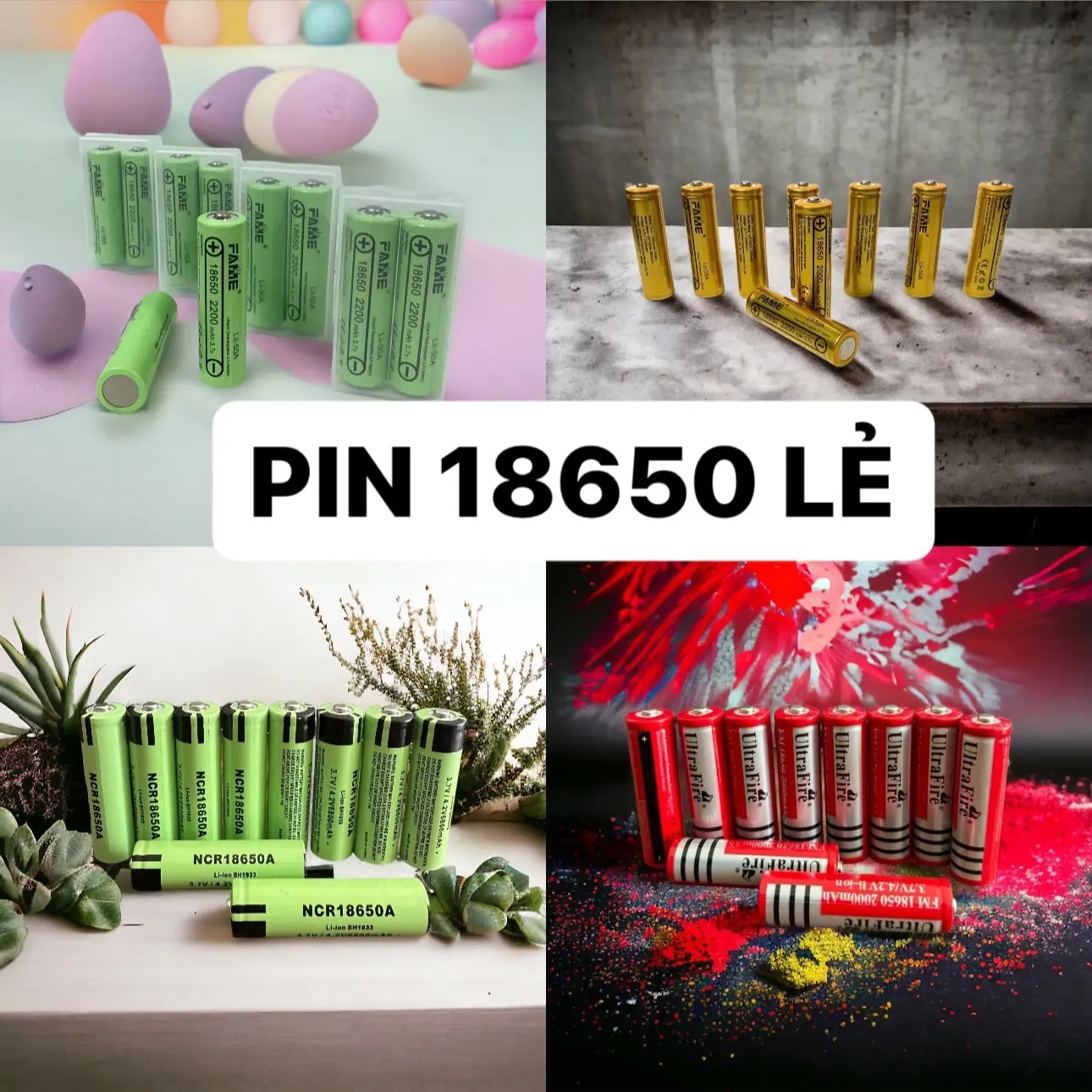 01 PIN 18650 Lẻ Dung Lượng Cao Dành Cho muốn sử dụng lâu, không phải hàng thị trường, Pin dự phòng, Pin sạc 18650 mới