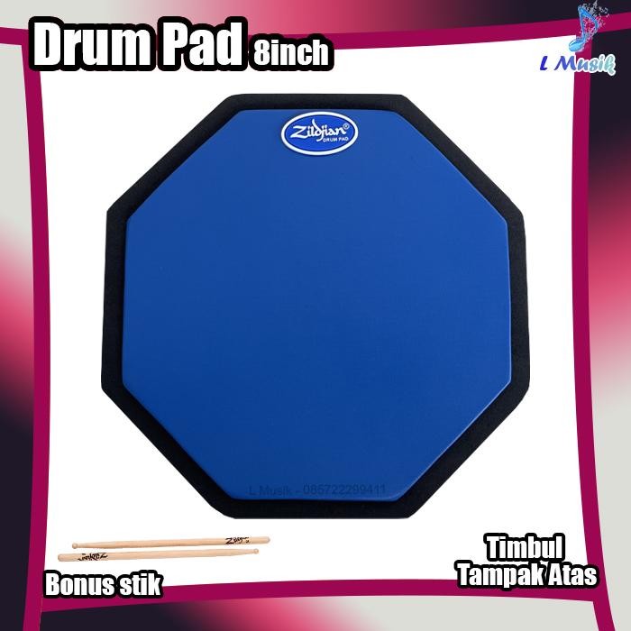 PAD DRUM 8IN LATIHAN STICKING DRUM PAD 0