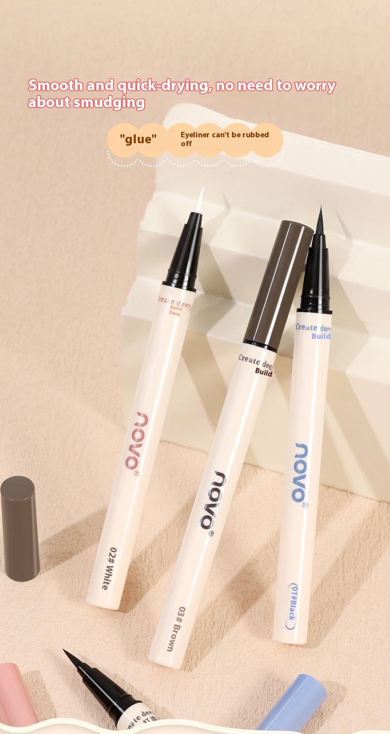 Product Introduction of [0.01mm Ultra Fine Liquid Eyeliner]Waterproof and sweatproof Long-lasting color without smudging Student beginner eyeliner Easily create exquisite eye makeup   natural eyeliner   eyeliner 1
