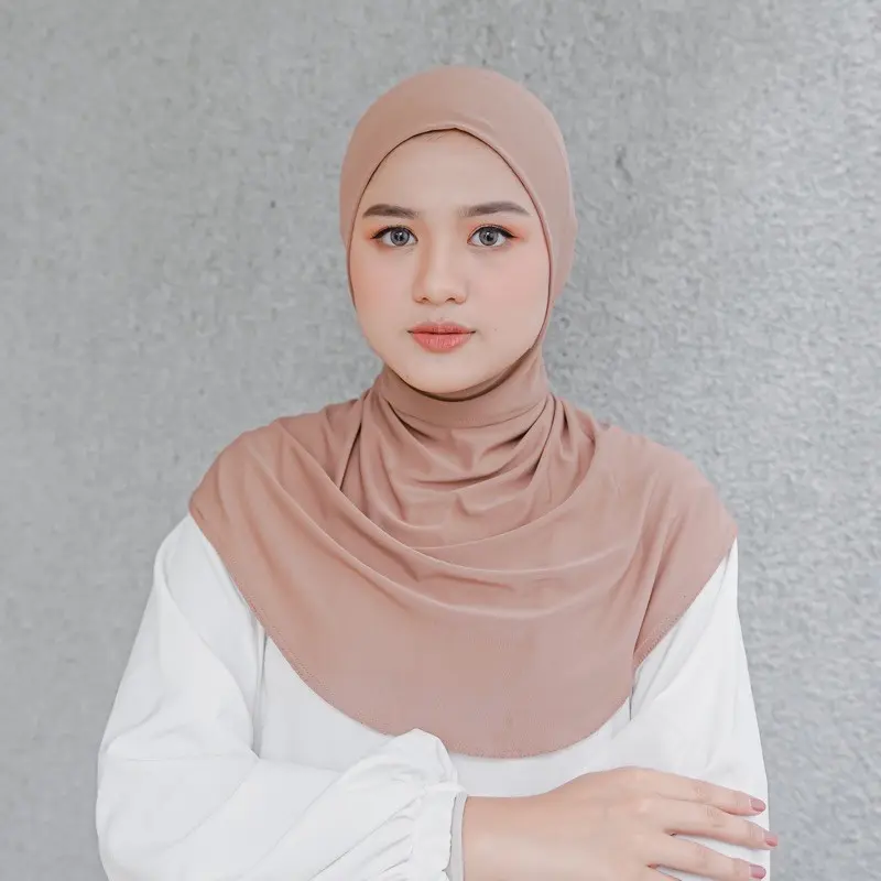 Ciput Ninja Resleting Premium Antem Jersey Kerudung Instan Jilbab