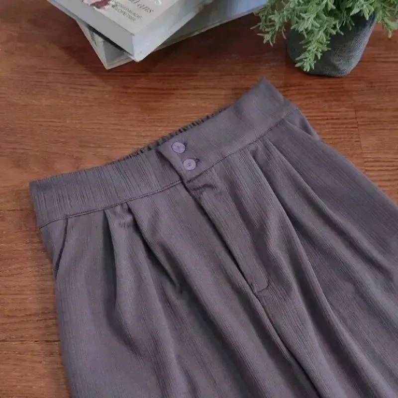 JENNIE KNIT PANTS KULOT HAIGWAIST Celana wanita hijab bawahan panjang 100 cm 8