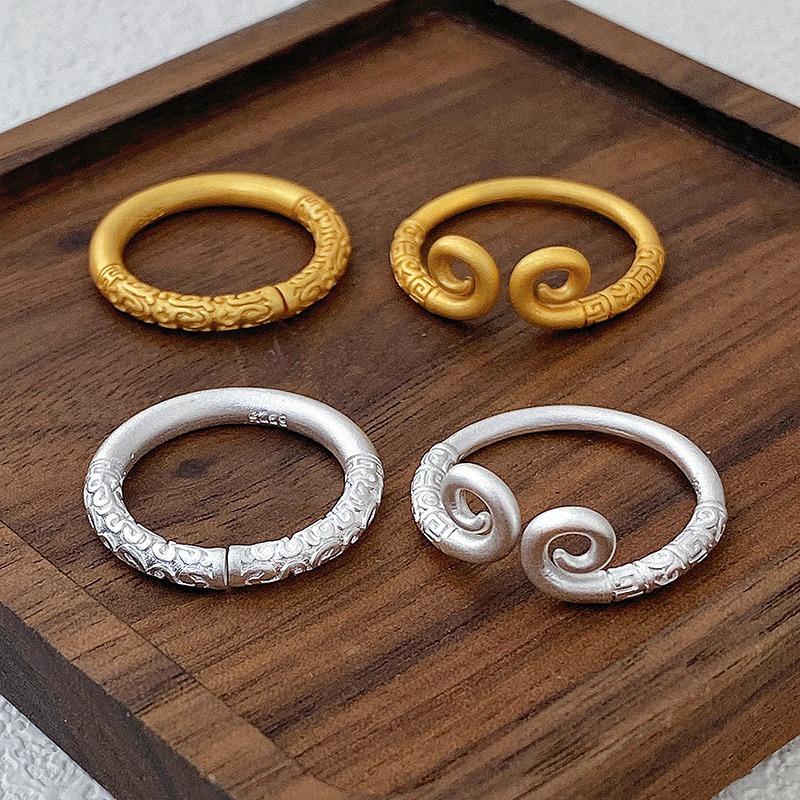 Product Introduction of Wukong, Golden Hoop Stick, Tight Hoop, Ring S925 Sterling Silver, Destiny Man 3