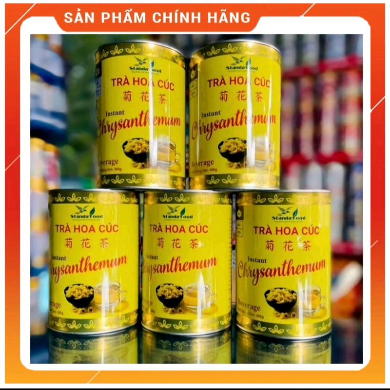 COMBO 6 TRÀ HOA CÚC LOẠI 1 60% STANDAFOOD LON 400G - LỢI SỮA CHO MẸ BẦU LON 400G. Tea