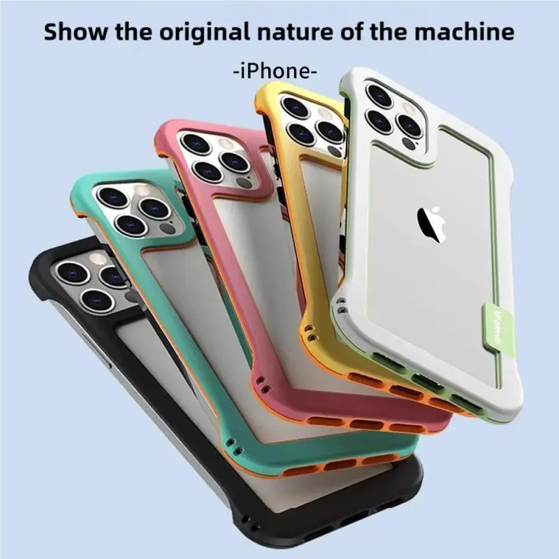 Borderless cooling protective case, creative anti-fall phone case, suitable for iPhone 16, 15, 14, 13, 12, 11promax and 16, 15, 14Plus