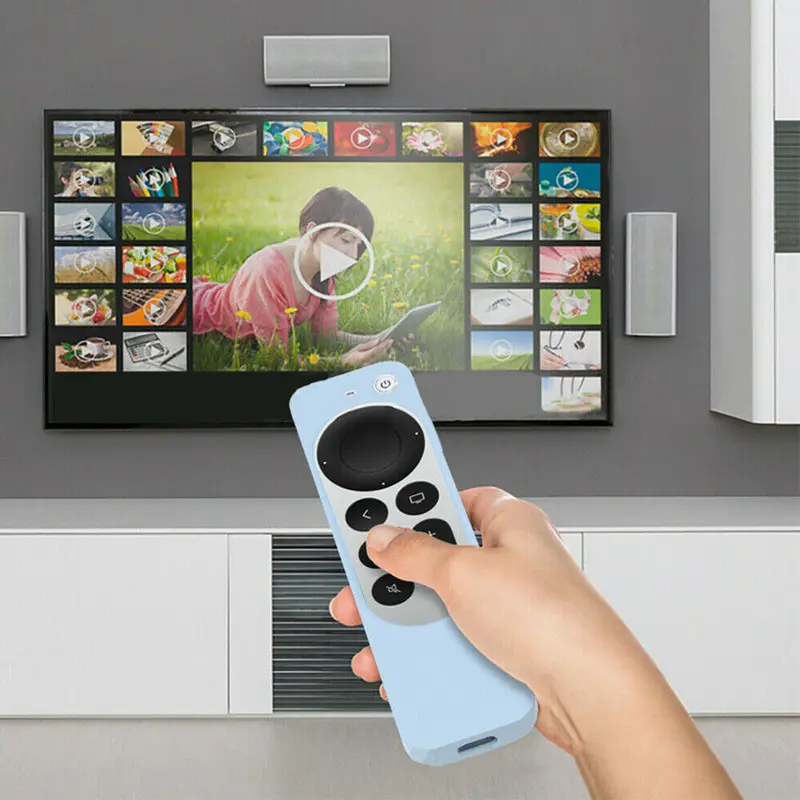 Protector Remote Control Skin Protective Case Silicone Cover For Apple TV Siri 7
