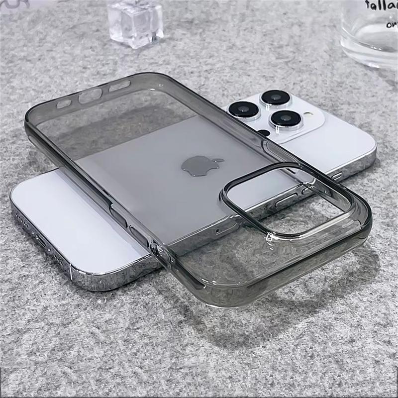 Ốp TPU Mềm Trong Suốt, Siêu Mỏng, Dành Cho iPhone 17, 16, 15, 14, 13, 12, 11, Pro Max, X, XR, 7, 8 Plus, SE, 2022, 2020, Ốp Lưng Silicon Sang Trọng