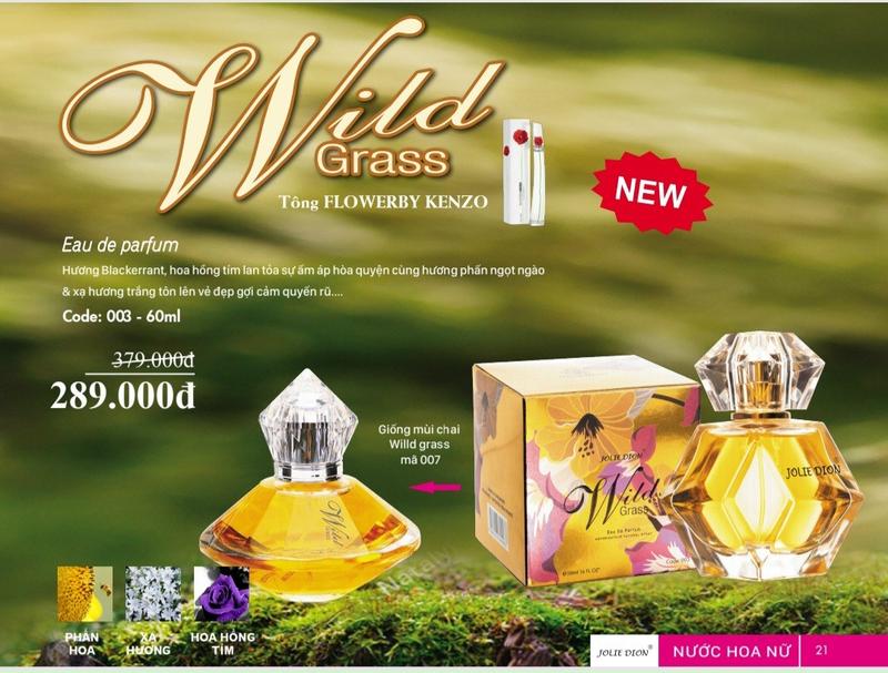 Nước hoa nữ jolie dion wild grass 75ml 2