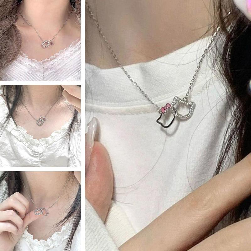 Product Introduction of Vòng Cổ Mèo, Thiết Kế Mèo Con Dễ Thương, Sáng Bóng, Thời Trang Hàn Quốc, Dây Chuyền Xương Đòn, Phong Cách Hoạt Hình, Vòng Cổ Ngọt Ngào, F0Y9 32