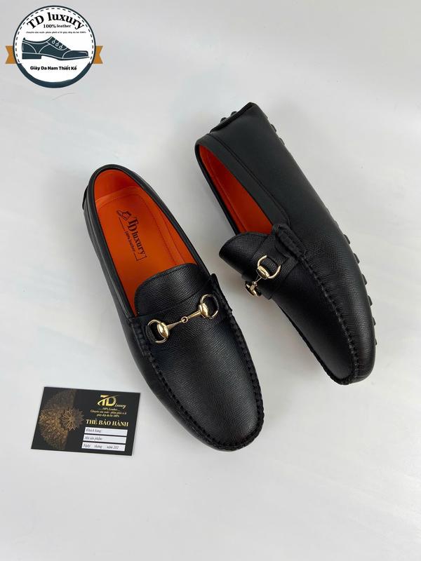 Giày lười nam Moca đế âm da bò cao cấp Shoes