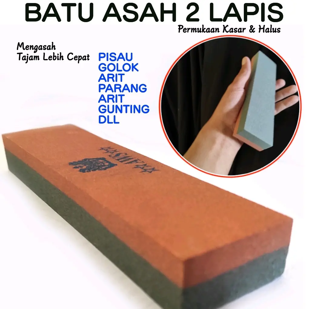 Batu Asah 2 Lapis Alat Memperjam Pisau Lebih Cepat Dan Maksimal