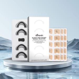 Magnetic Nose Sticker Set, Including 30pcs Nose Patches & 4 Counts Nose Clip & 1 Count Magnetic Absorber & 1 Count Manual, Nasal Care Clean Product for Daily Use, Nose Magnet Breathing Magnetic Nose Strips, Magnetic Nasal Dilator