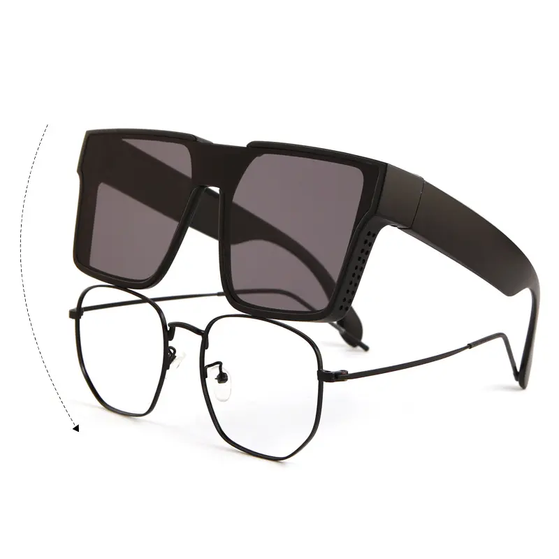 2025 Fashion Set Glasses Can Be Worn Over Prescription Glasses Polarized Sunglasses Unisex UV Protection Night Vision Glasses
