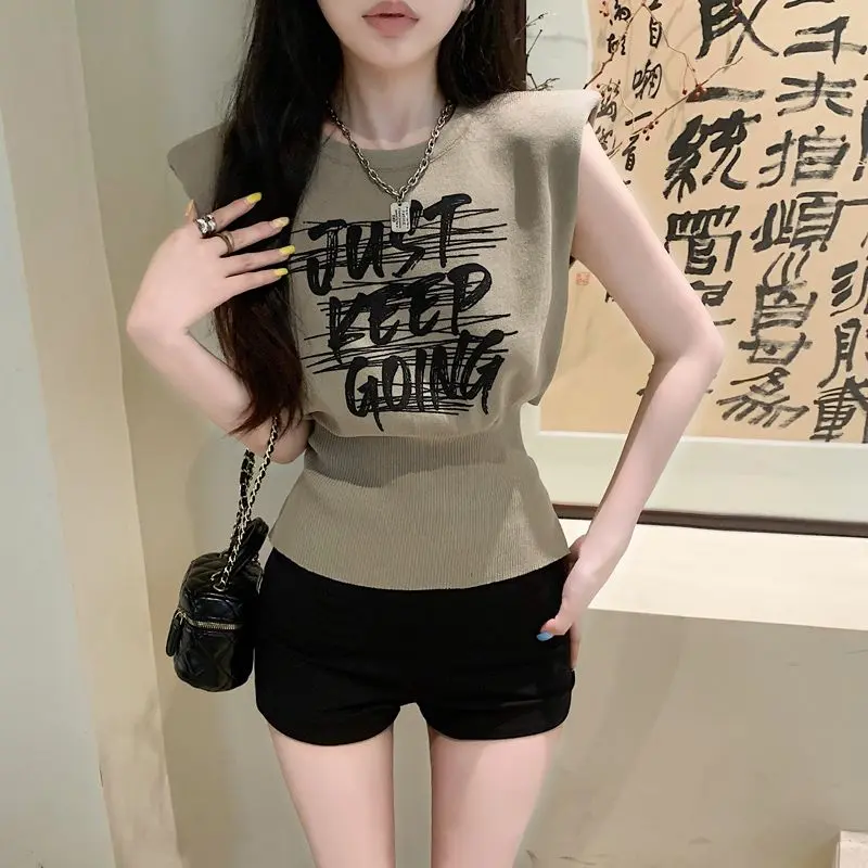 Áo Vest Trễ Vai Có Dây Đeo Spaghetti Phong Cách Mỹ Dành Cho Nữ, Trang Phục Mùa Hè, Thiết Kế Đẹp Độc Đáo, Ngầu Và Gợi Cảm, Áo Mặc Bên Ngoài Bó Sát Eo, Áo Lớn, Được Thu Thập Bởi 2959 Người