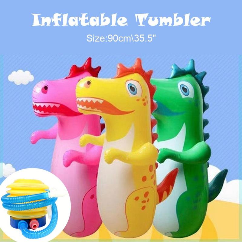 90cm Inflatable Dragon Tumbler Children's Inflatable Toys Balloon For Children's O9Z2 2