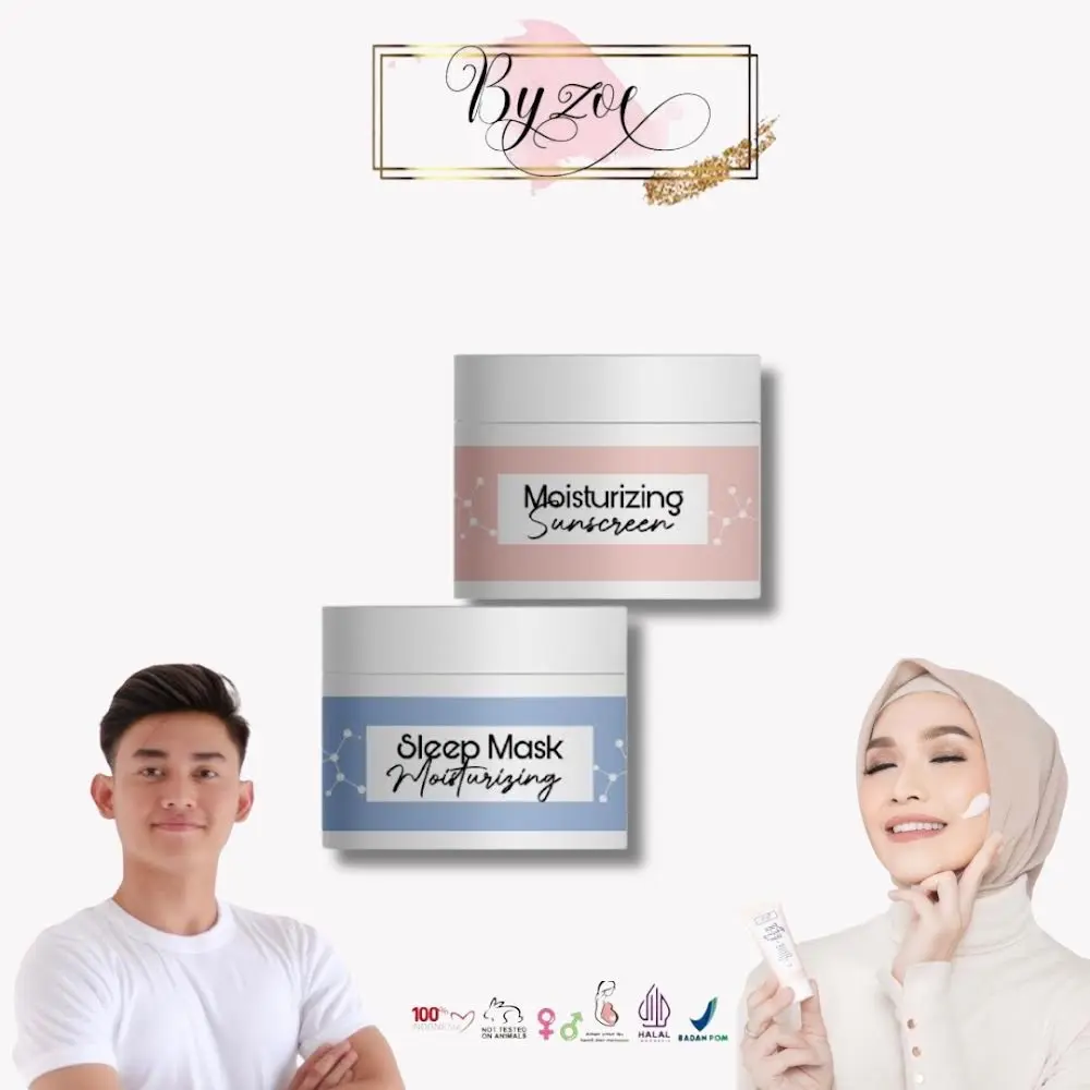 【Ready Stock】 Byzoe Paket 2in1 Moisturizer Sunscreen Sleeping Mask - FYC