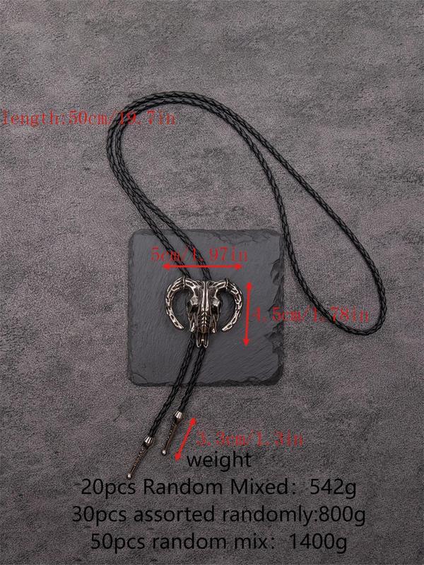 Random Style Boho Style Bolo Tie Necklace, Western Style Long Necklace for Men, Fashion Jewelry for Party, Daily Decor, Trendy All-match & Exquisite Jewelry for Birthday Gift 1