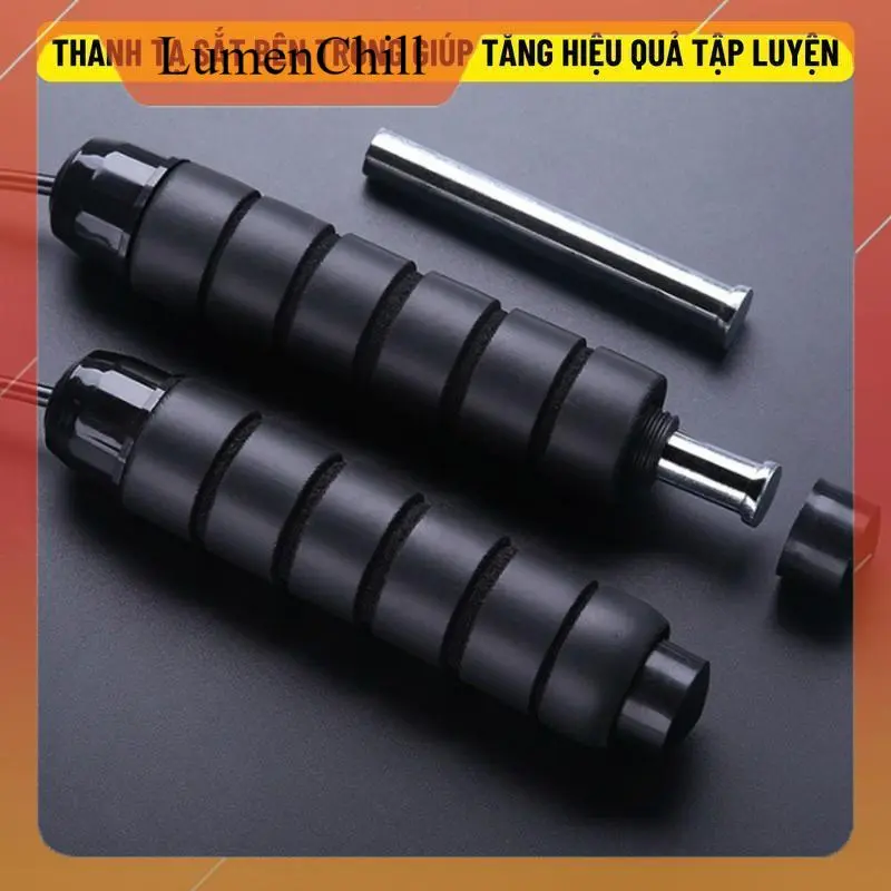 Dây Nhảy Thể Dục Có Tạ Sắt Có Lõi Thép Tập Thể Thao Có Thể Điều Chỉnh Độ Dài Dây, Hỗ Trợ Luyện Tập, Tăng Sức Bền Cao Su dây  nhảy kìm  bóp dây  nhảy 0