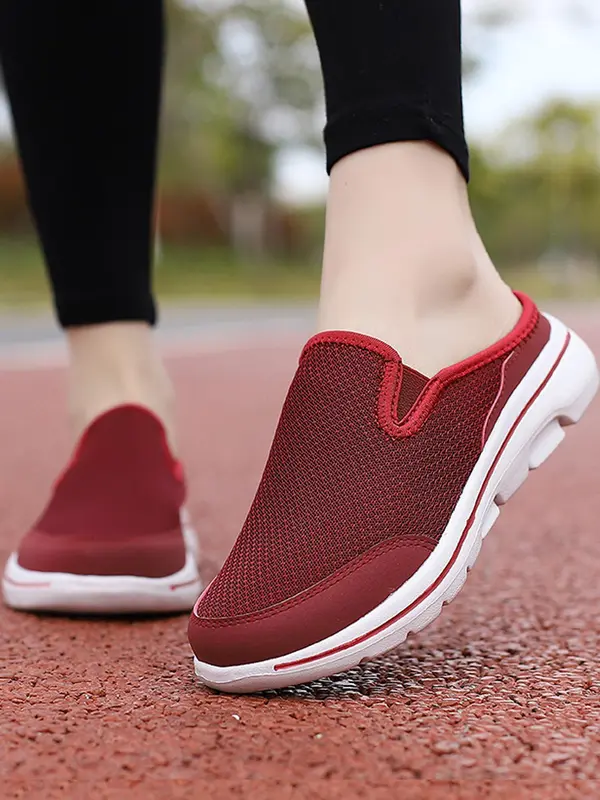 Women's Mesh Breathable Lightweight Sneakers, Casual Comfortable Sports Running Shoes, All-match Round Toe Shoes for Daily Wear 0