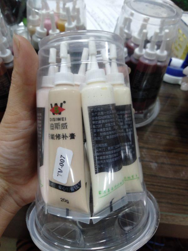 Product Introduction of [Nhóm 3]  Bộ 12 Tuýp keo màu che vết  xước đồ gỗ nội thất - Keo sơn che khuyết điểm đồ gỗ 13