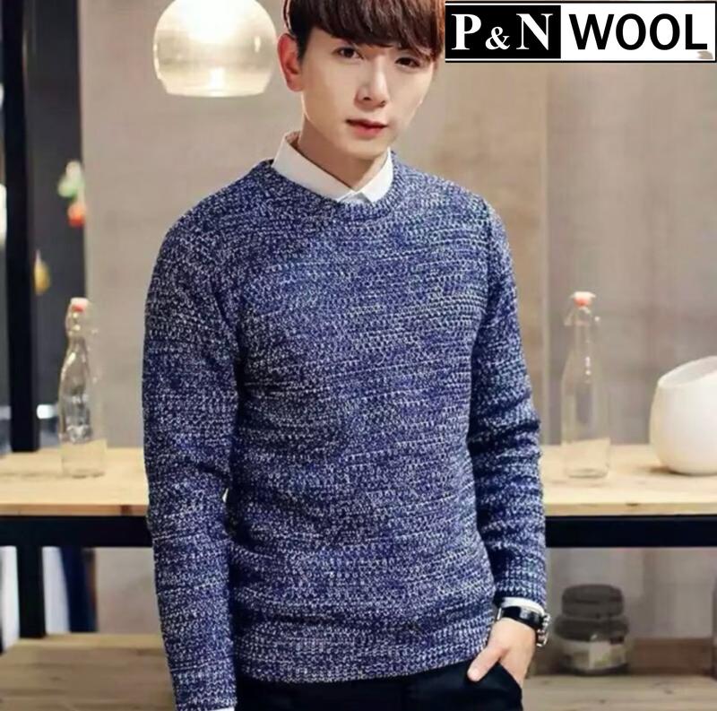 Áo len NAM cổ tròn muối tiêu mềm mịn cao cấp Hàn Quốc - AL18 Menswear Xám