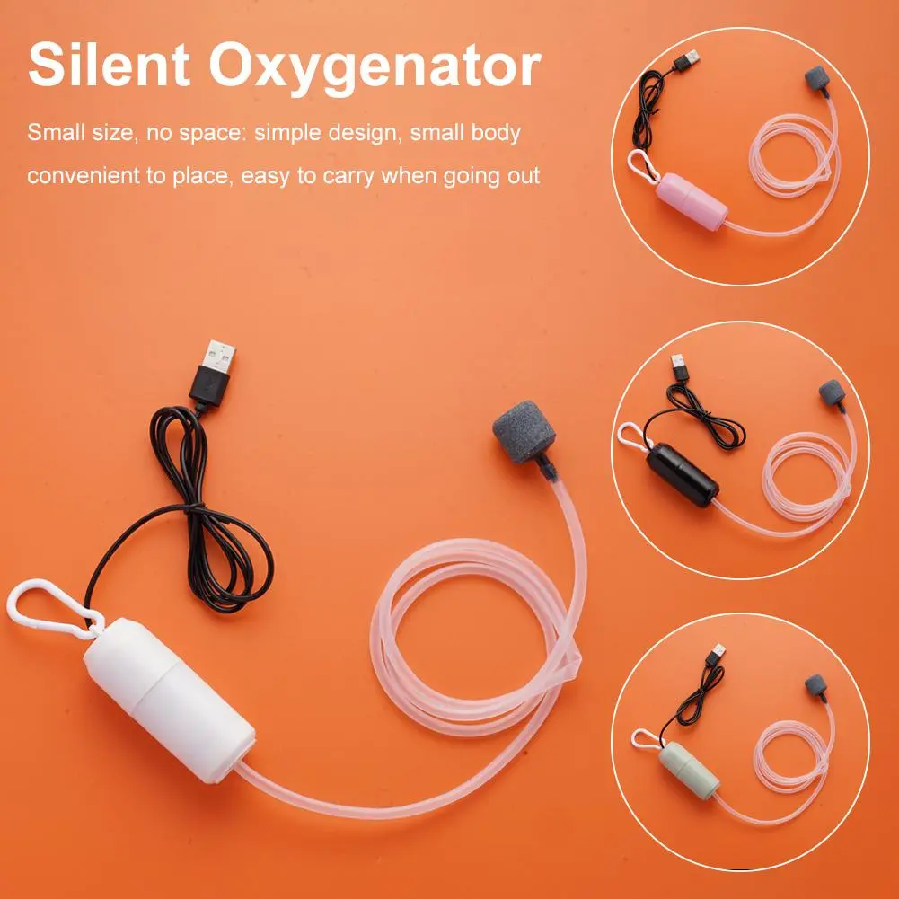 Máy Sục Khí Im Lặng, Máy Bơm Oxy Bể Cá Nhỏ Máy Bơm Usb, Thích Hợp Cho Bể Cá, Y0V8, Gia Dụng