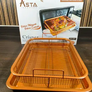 Alat Panggang - Pemanggang Serbaguna Copper Chrisper/Peniris Minyak ASTA Anti Lengket
