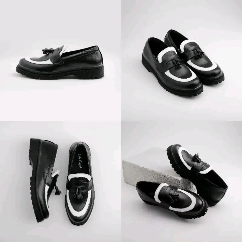 Sepatu Slip on Loafers wanita pita lonceng "RIFANA SHOES"X Like Project Musim panas Round Toe