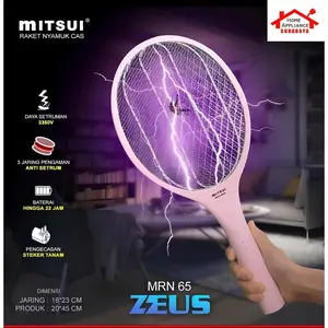 MITSUI Raket Nyamuk Listrik Cas - Rechargeable MRN 61 Scorpion / 62 Athena / 63 Pegasus / 65 Zeus / 76 Flash