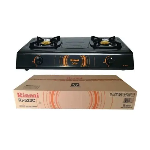 RINNAI Kompor Gas 2 Tungku RI-522C - Hitam 1