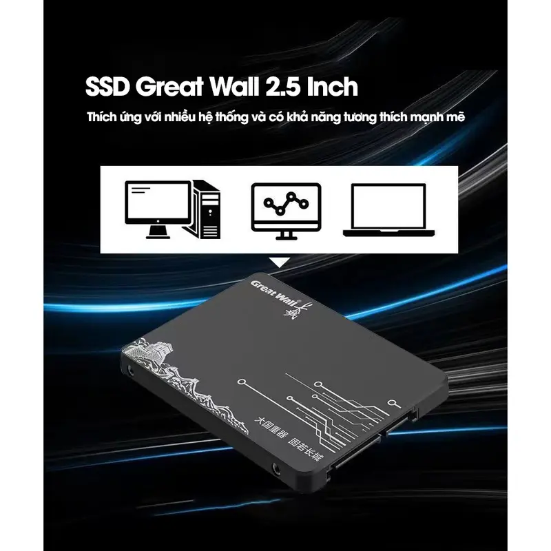 [Chính Hãng] - Ổ Cứng SSD Great Wall GW600 128/256/512Gb 2.5-Inch SATA III  - Hàng mới chính hãng - BH 36 tháng 1 đổi 1 1