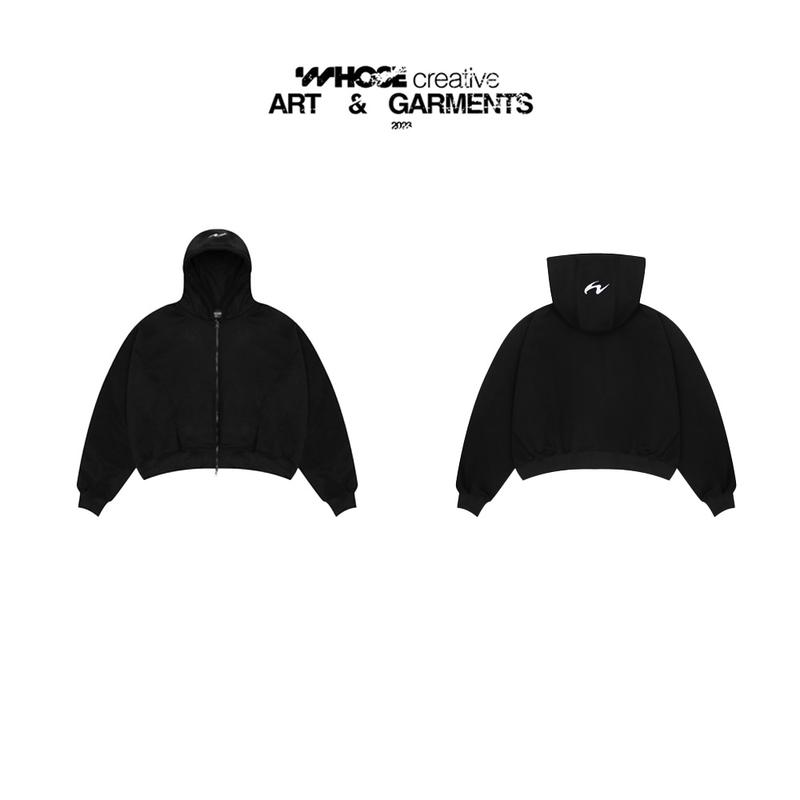 HALFZIP LOGO - Áo khoác dây kéo cắt line logo thêu nón Whose Studio