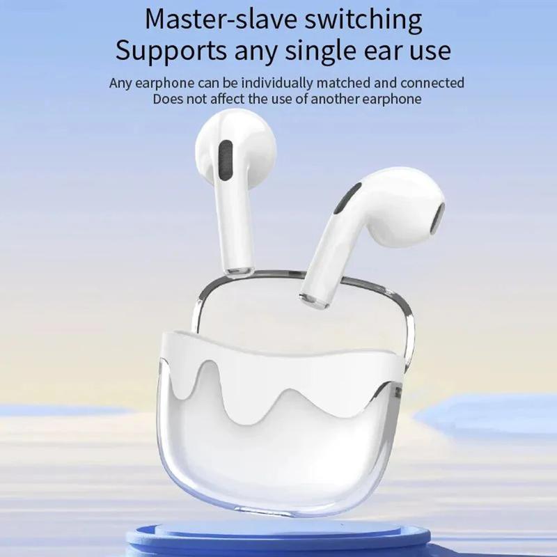 G07 Wireless Earbuds Longer Playtime Ear Buds With Transparent Charging Case For Music Sports For Android and iOS Headphone 2
