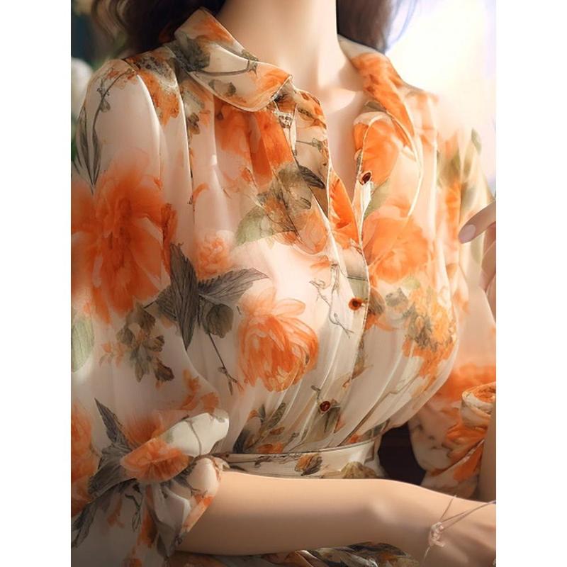 Áo Cánh Voan, Thanh Lịch Và Mềm Mại, Cao Cấp, Thích Hợp Cho Phụ Nữ, Thời Trang Mới, Thiết Kế Xinh Xắn, Áo Sơ Mi Nhỏ, Giá Cả Phải Chăng, Hoàn Hảo Cho Mùa Hè Năm 2025 2