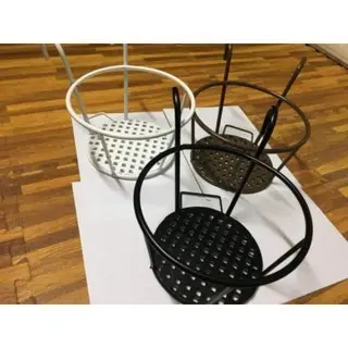 Giá sắt treo chậu cây, giỏ sắt, móc treo ban công để chậu hoa trang trí ngoài trời, sơn tĩnh điện 3