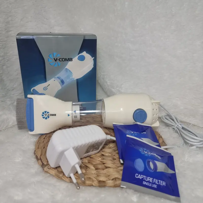 ORIGINAL V-COMB SERIT PENGHILANG SISIR KUTU ELEKTRIK SERIT RAMBUT VACUM VAKUM VCOMB 2