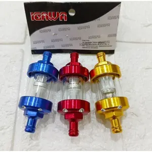 SARINGAN BENSIN KACA CNC FAST BIKES / FILTER BENSIN KACA CNC / SARINGAN FILTER KACA UNIVERSAL