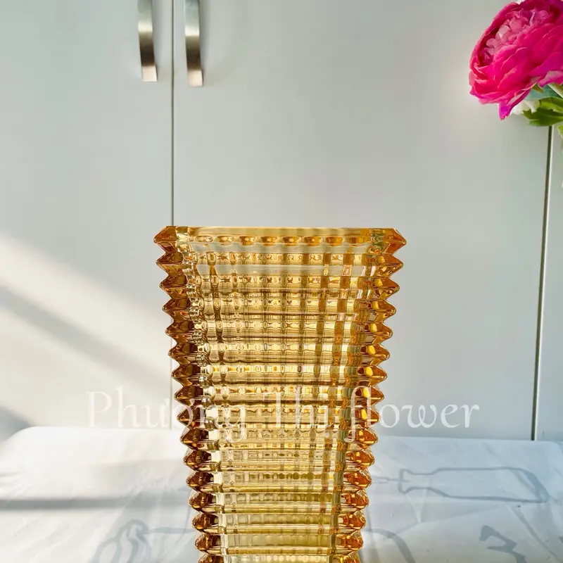 Bình cắm ho thuỷ tinh, bình cắm hoa, bình cắm hoa vân đá 2