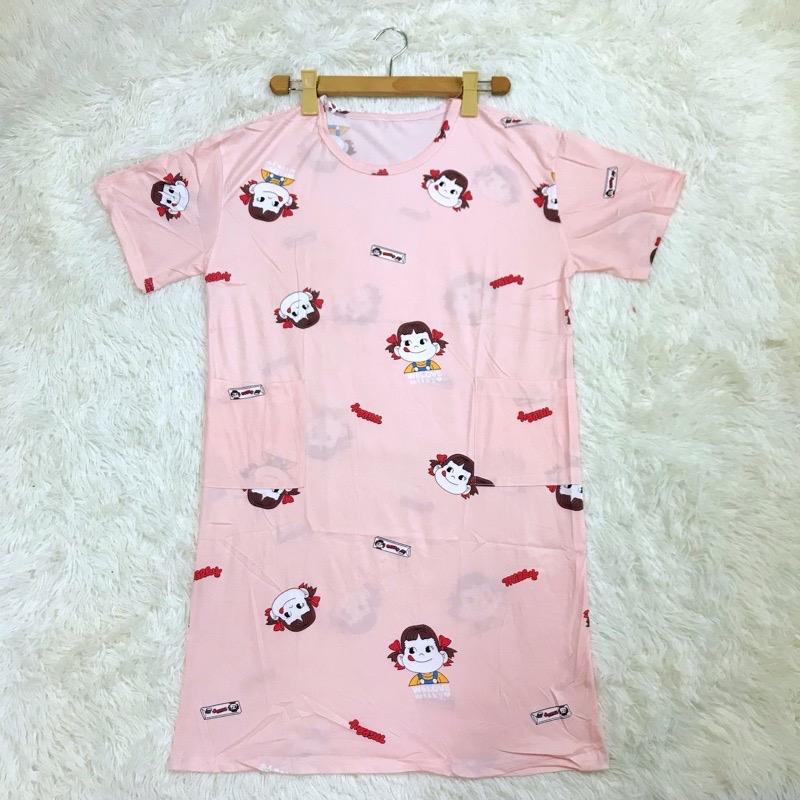 Product Introduction of SyGirl Korean Women’s Daster Sleepwear Nightdress Maternity Dress W/Pocket M-2XL 14