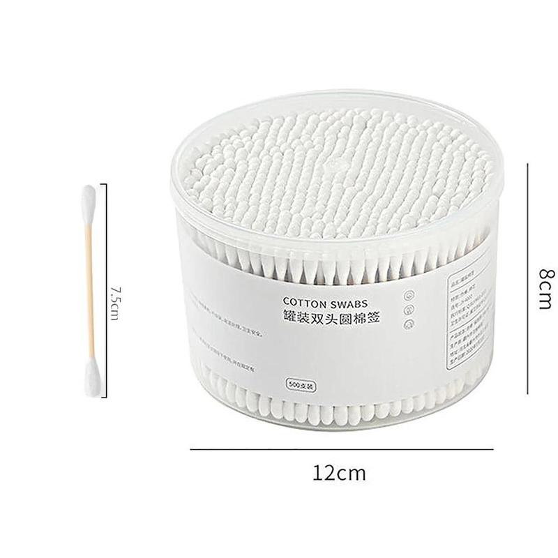 Product Introduction of Portable Double Head Cotton Swab Wooden Wadded Sticks Multipurpose Cleaning Cotton Swabs Cosmetic Cotton Swabs Durable Makeup 17