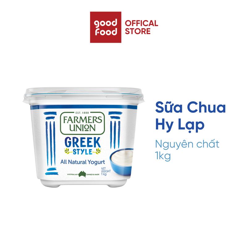 Sữa Chua Hy Lạp Greek Yogurt Farmers Union nguyên chất 1kg - 1 hũ