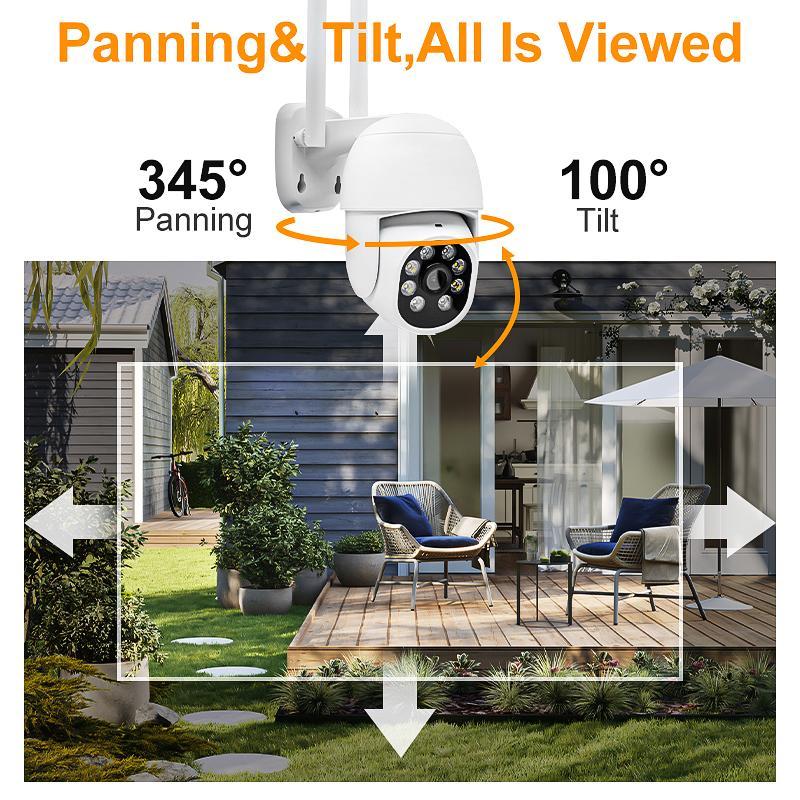 Product Introduction of 2.4GHz WiFi Camera, Plug and Play Security Camera, Outdoor & Indoor Camera with Dual-way Audio Dialogue, Suitable for Youth and Pet Safety 6