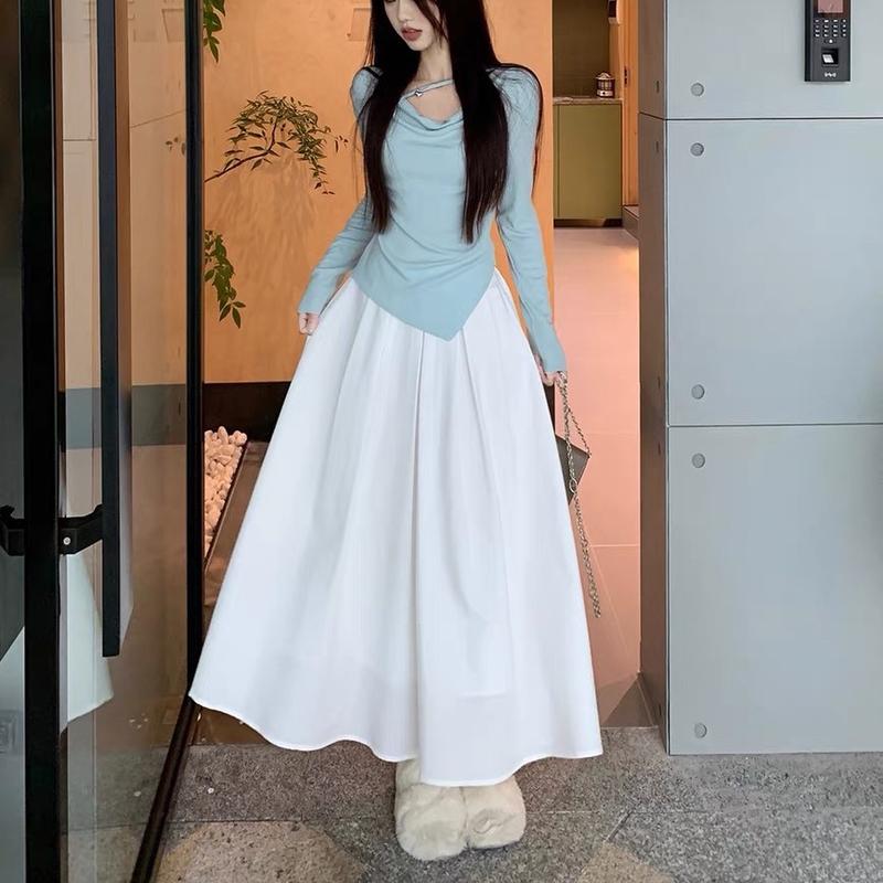  CHÂN VÁY DÀI bigsize thời trang cap cấp cho nữ chupby từ  60-95kg  dài 9 tất vải lụa hàn mềm mịn CV15 