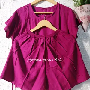 setelan pendek rayon Polos Bali