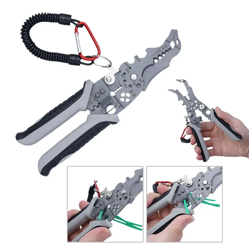 Kìm Điện Đa Năng Khuỷu Tay Mỏ Đại Bàng, Cỡ Lớn, Thích Hợp Cho Việc Chà Xát Và Cuốn Dây, J4J1 0