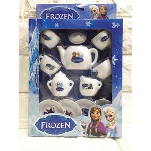 Children's Toy Pretend Play Simulation Plastic Teapot Tea Set Afternoon Tea Set (KT Cat. Frozen Elsa Princess) Two Models kitchen  playset real  cooking  set  kids