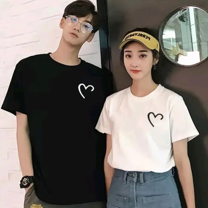 kaos pria wanita keren/kaos oblong dewasa/kaos distro/kaos oblong lengan pendek/motif love