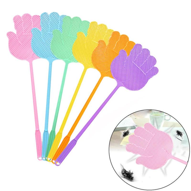 Product Introduction of 1/6 Creative Palm Fly Swatter Manual Model Plastic Fly Swatter Mosquito Swatter Lengthened Thickened Large Anti-mosquito Swatters 18