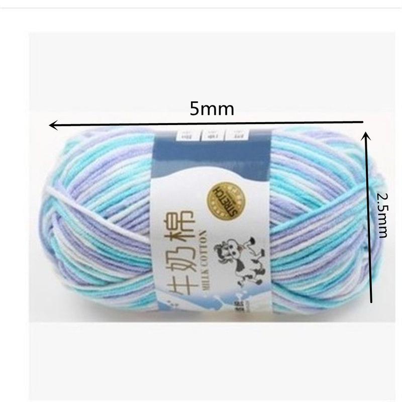 Len bông Sữa Thủ Công Chất Lượng Cao Đan Bằng Tay, 1 cuộn, Chất Liệu Acrylic, Thích Hợp Để Đan 3