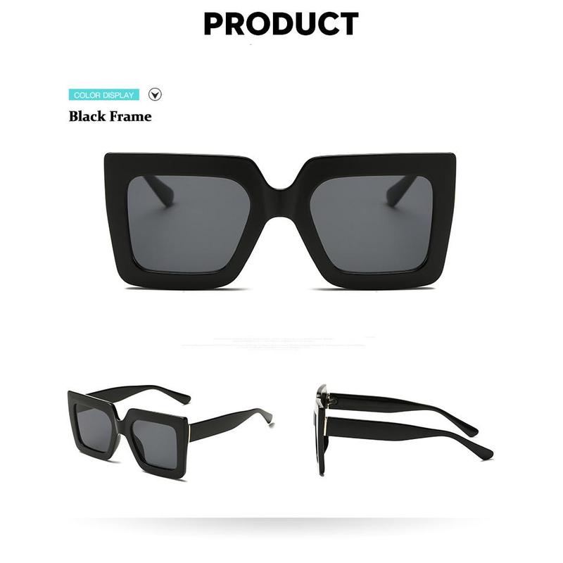 Oversized Sunglasses Women Large Size Sunglasses Men Transparent Gradient Frame Vintage Big Retro Sun Glasses Female Male 7