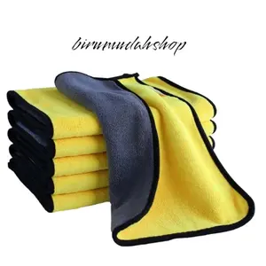 Kain lap Microfiber Cleaning Car Wiro Cloth Universal 30 x 30 cm serbaguna / Lap Microfiber mobil dapur / Kain Lap Fiber 2 sisi Mobil dan Motor Original